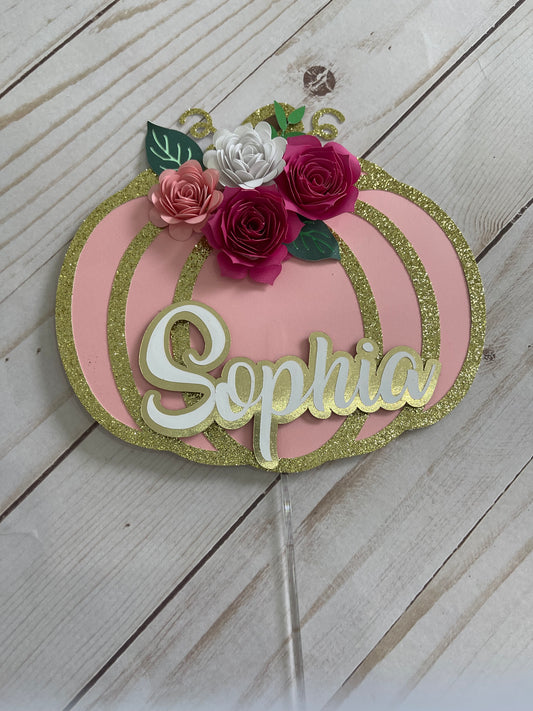 Pumpkin Cake Topper