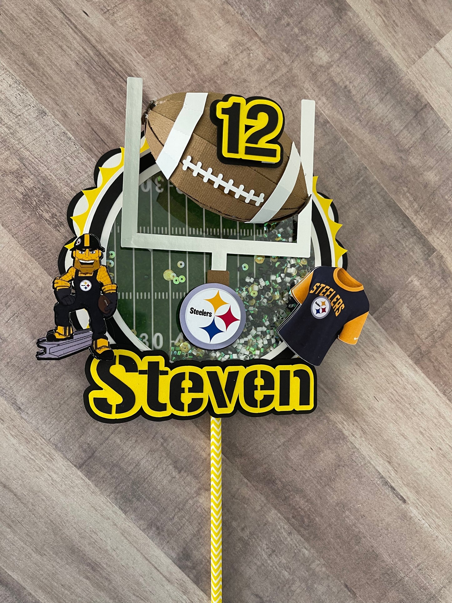 Pittsburgh Steelers Cake Topper