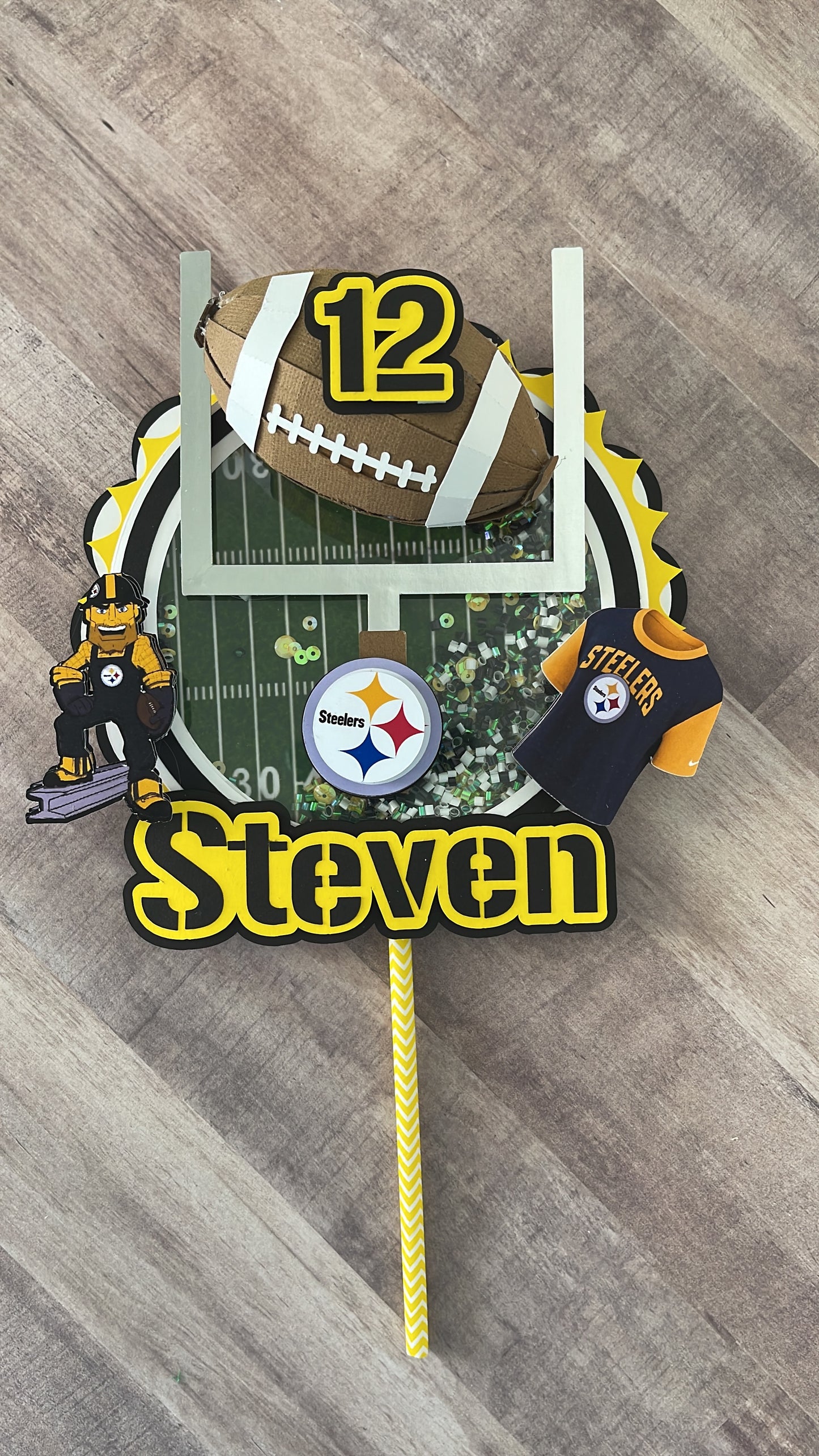 Pittsburgh Steelers Cake Topper