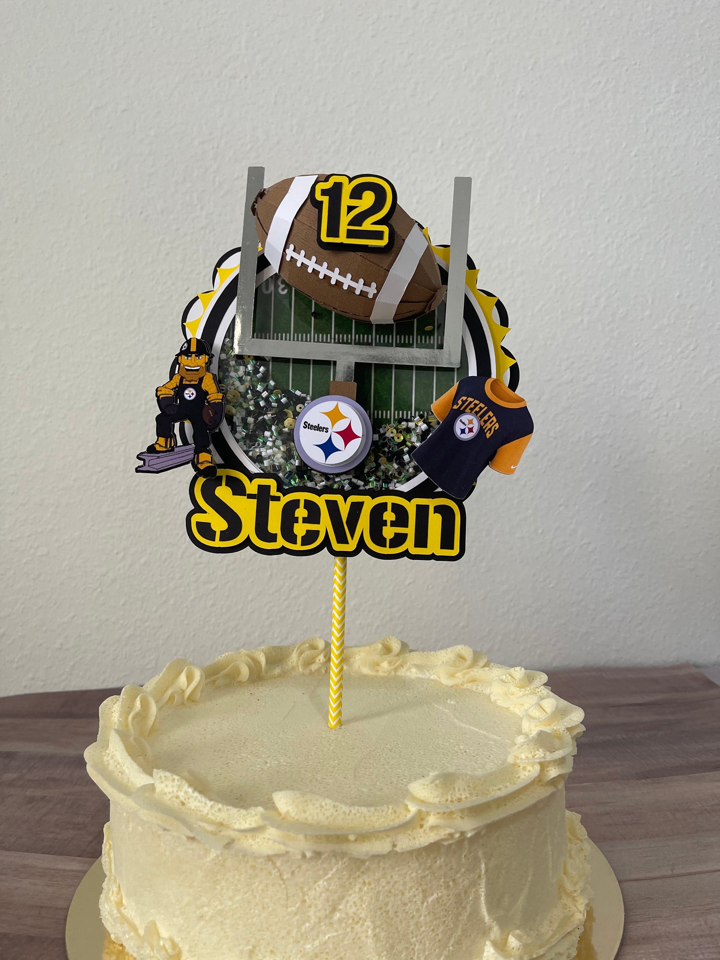 Pittsburgh Steelers Cake Topper