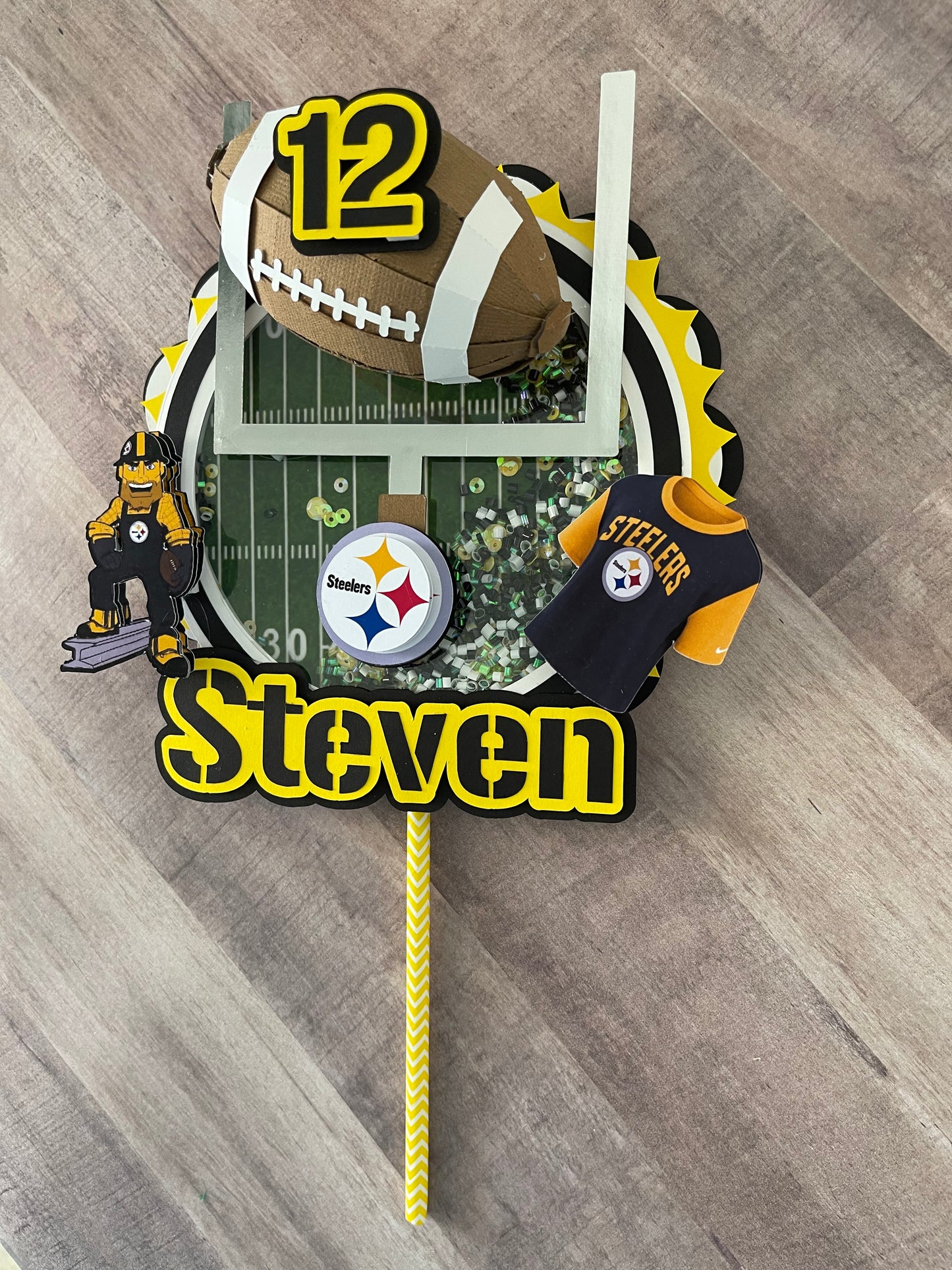 Pittsburgh Steelers Cake Topper