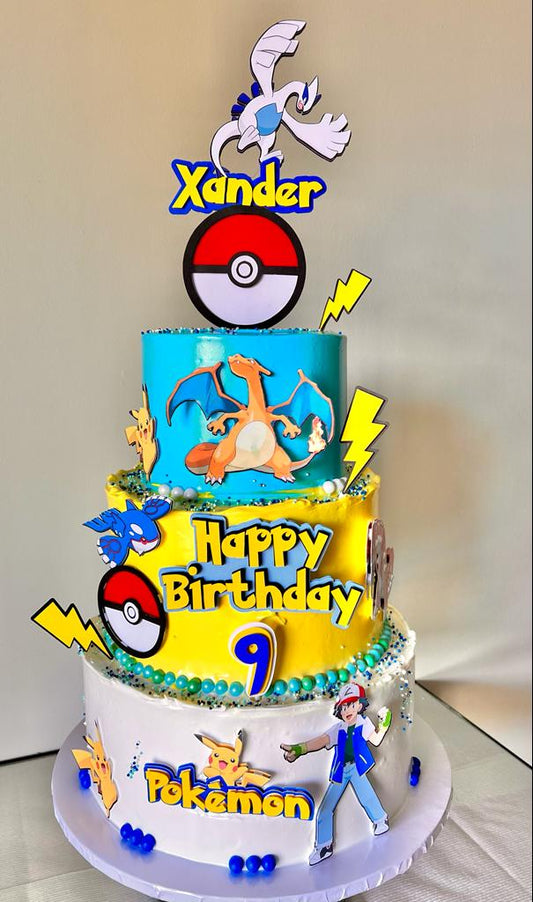 Decoration for cake Pokemon