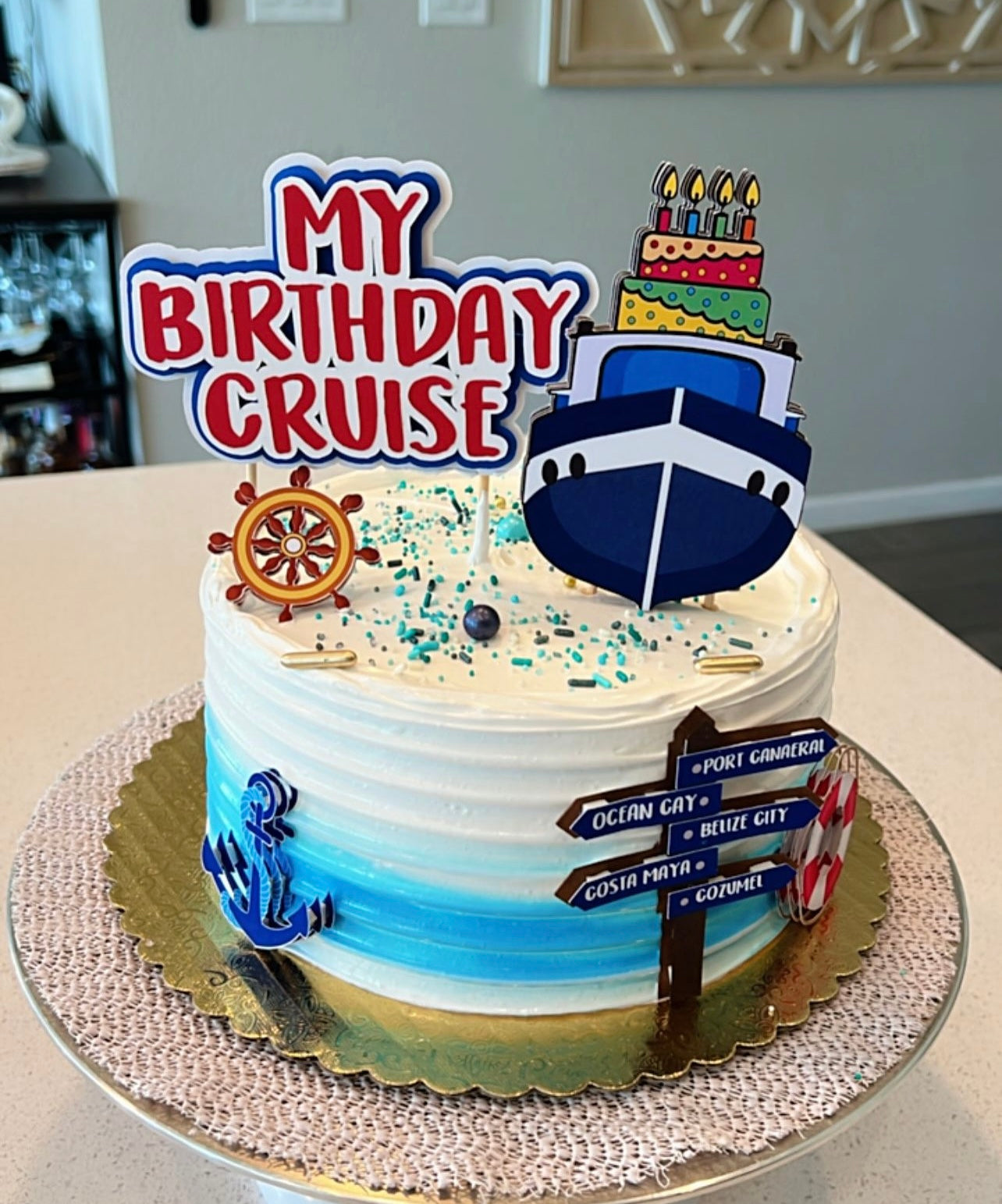 Cruise Decoration for cake