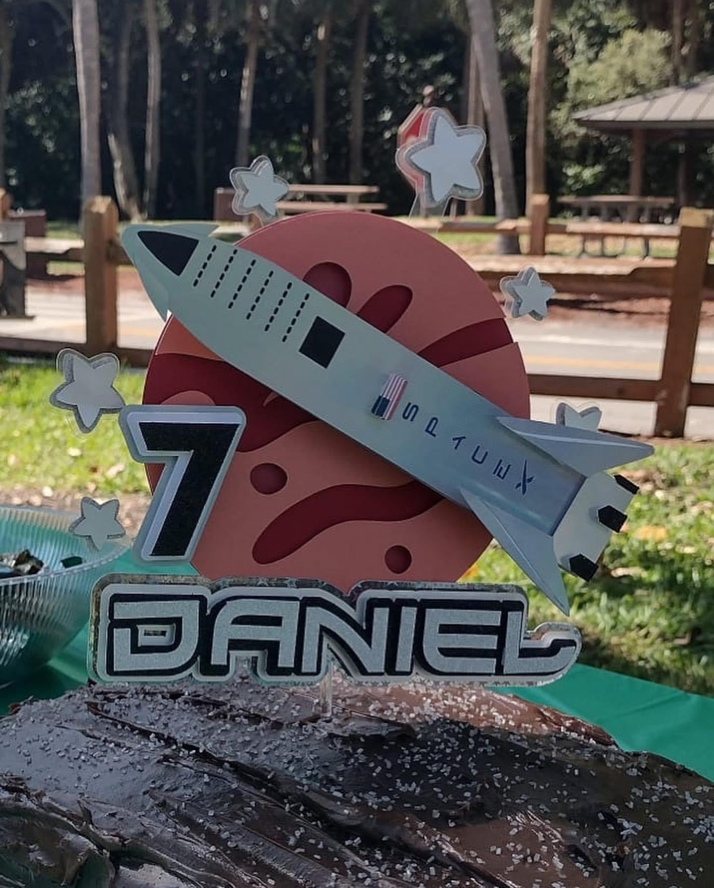 Spacex Cake Topper